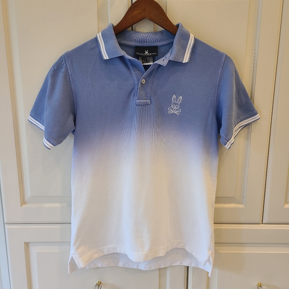 Psycho Bunny Ombre Classic Embroidered Polo Size L